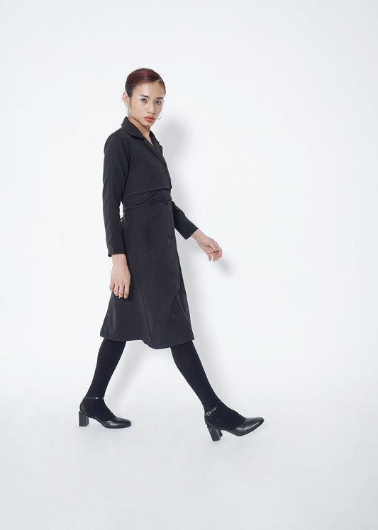 The Imperial Black Trench Dress